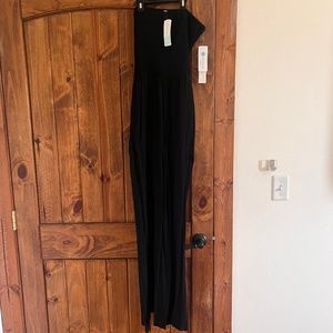 Black sleeveless jumpsuit